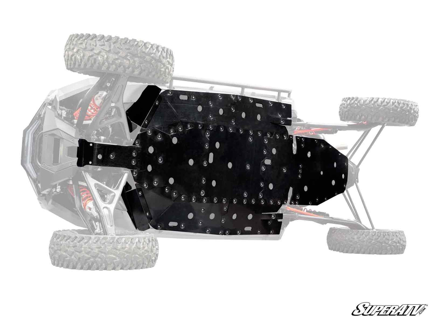 SuperATV Heavy Duty 1/2" Full Skid Plate for Polaris RZR Turbo R 4 Seat (2022+)