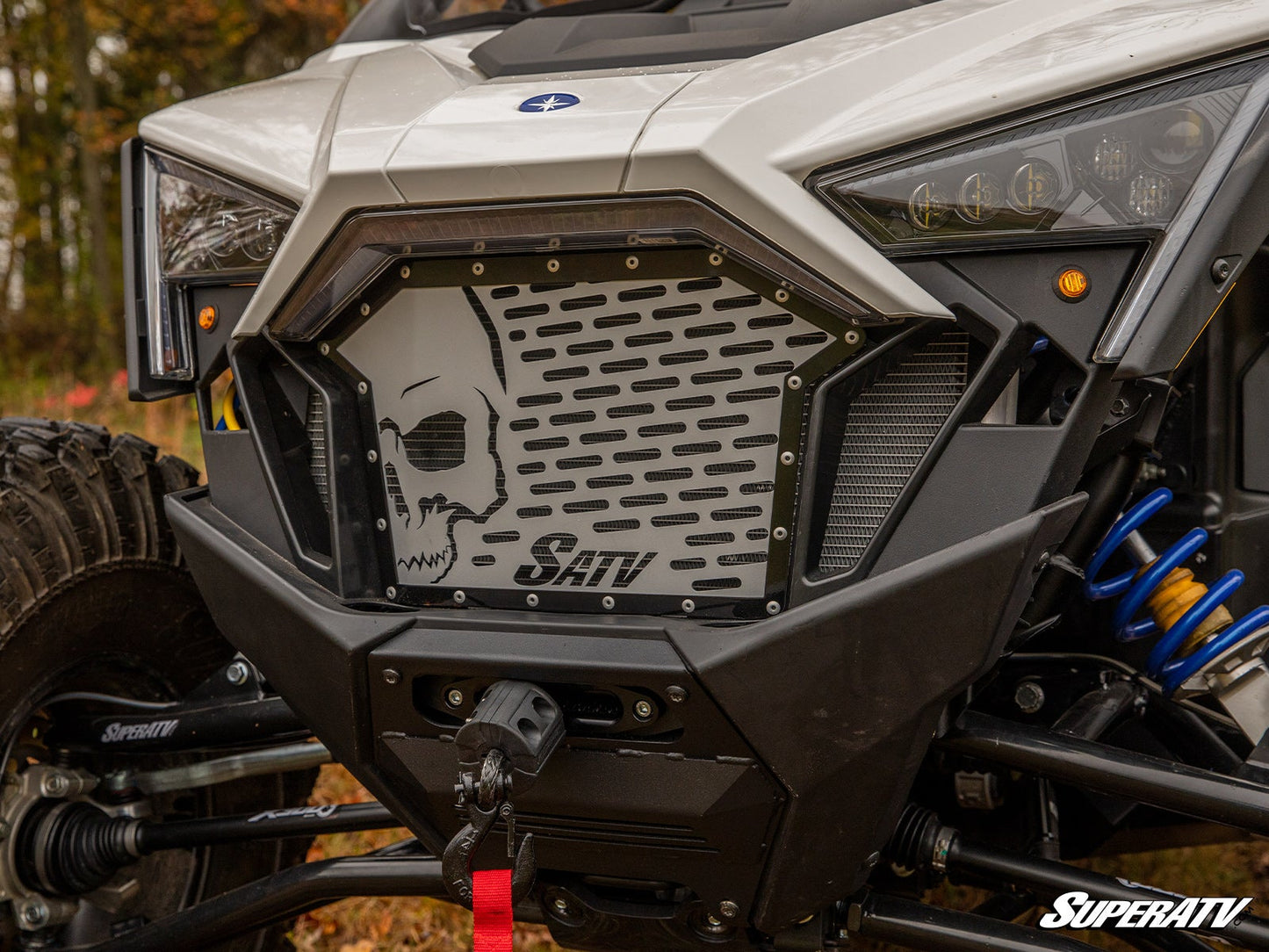 Polaris RZR Turbo R Skull Style Grille Insert