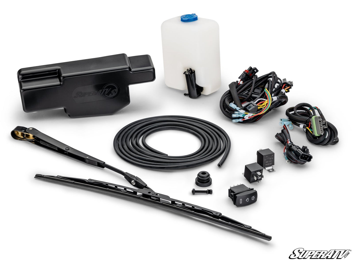Electric UTV Windshield Wiper Kit For SuperATV MaXDrive Power Flip Glass Windshields