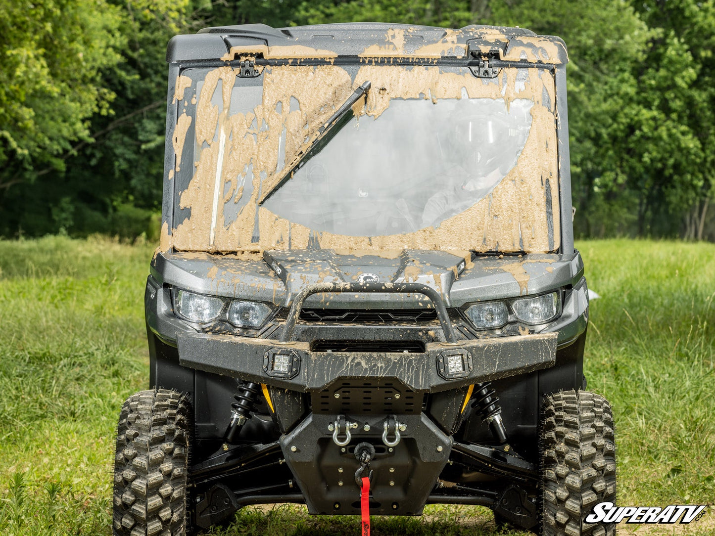 Electric UTV Windshield Wiper Kit For SuperATV MaXDrive Power Flip Glass Windshields