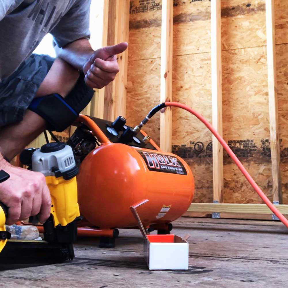 Hulk Air Compressor | Silent | 3.24 CFM @ 90 PSI | 1.5 HP | 5 Gallon Tank