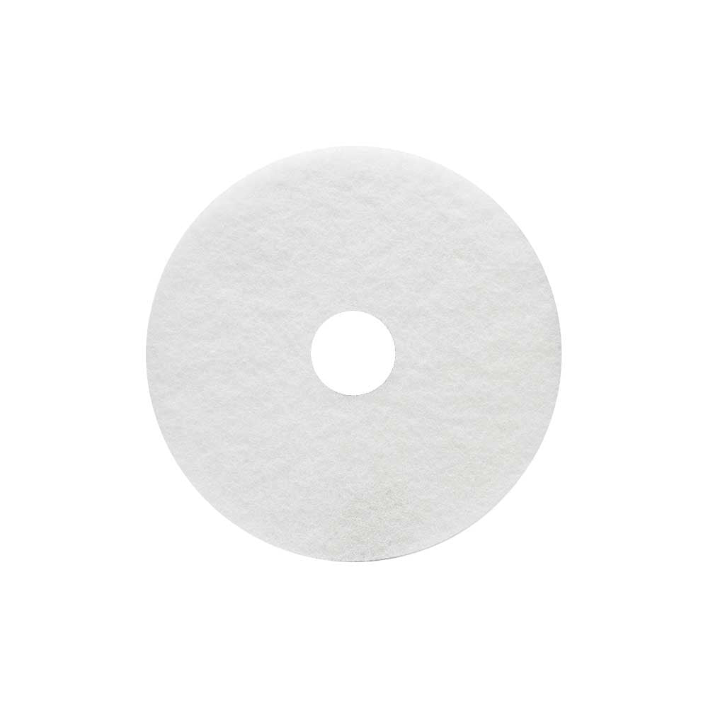 Virginia Abrasives White Polish 15-In. X 1-In. Thick Pads | Box of 5