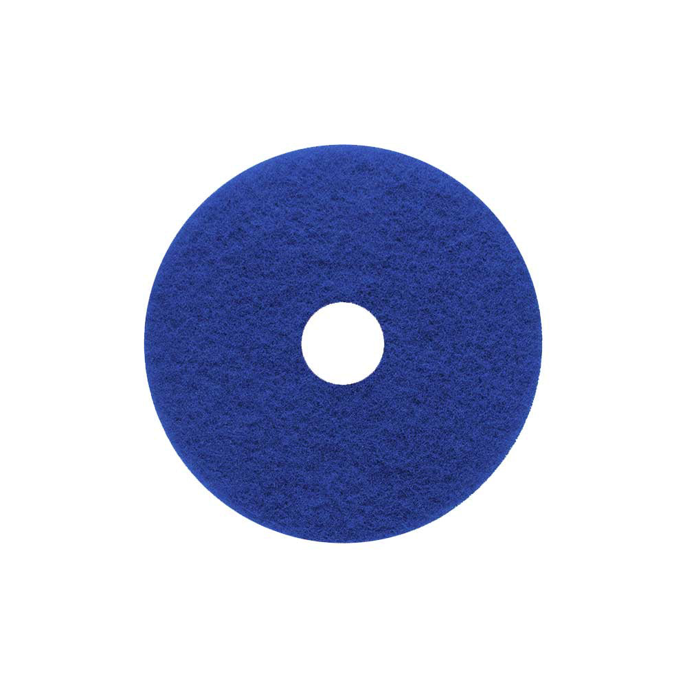 Virginia Abrasives Blue Scrubber 16-In. X 1-In. Thick Pads | Box of 5