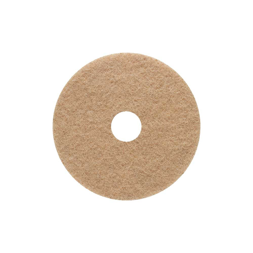 Virginia Abrasives Tan Buffer 16-In. X 1-In. Thick Pads | Box of 5