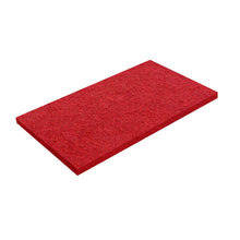 Virginia Abrasives Red Buffer 12-In. X 18-In. X 1-In. Thick Pads | Box of 5