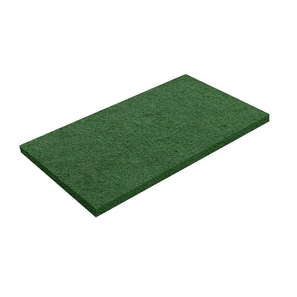 Virginia Abrasives Green Scrub 12-In. X 18-In. X 1-In. Thick Pads | Box of 5