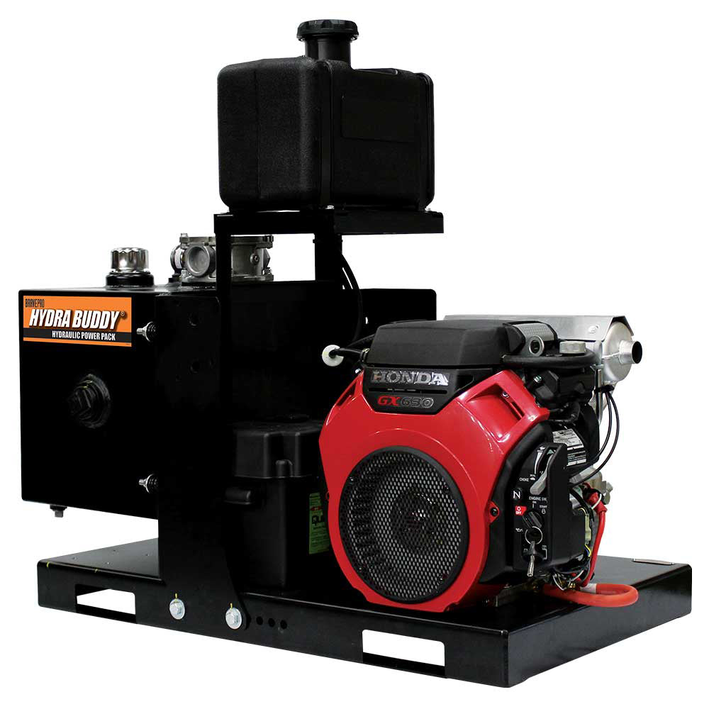 BravePro Hydraulic Power Pack | 3,000 PSI | 9 GPM | Electric Start | Honda GX630