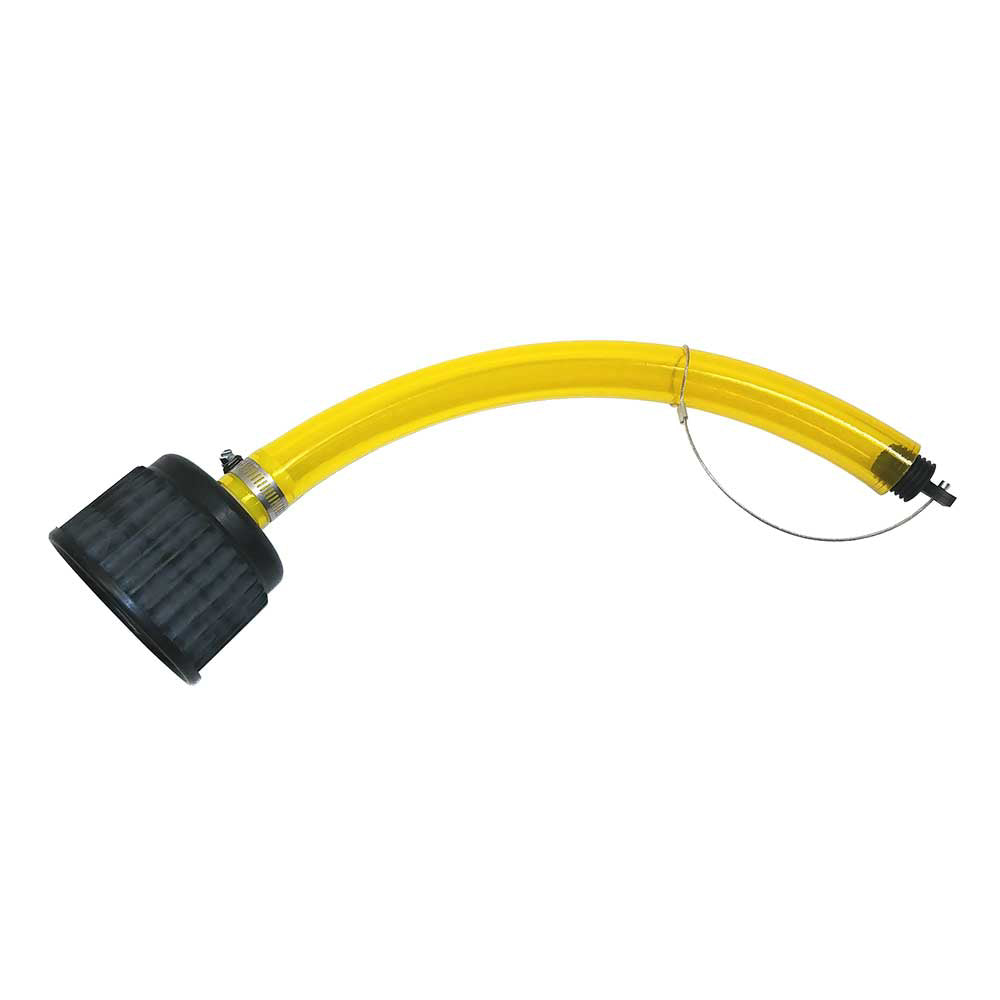 FLO-FAST | Cap And Hose Pour Spout 1-In. Id X 1.25-In. Od - With Premium Yellow Hose