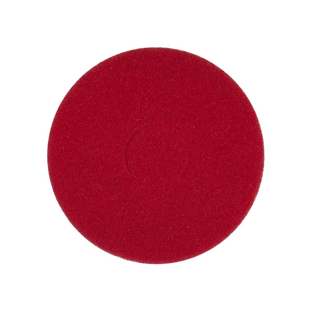 Round Floor Pad 17-In. Red Super Scrub | Case of 5