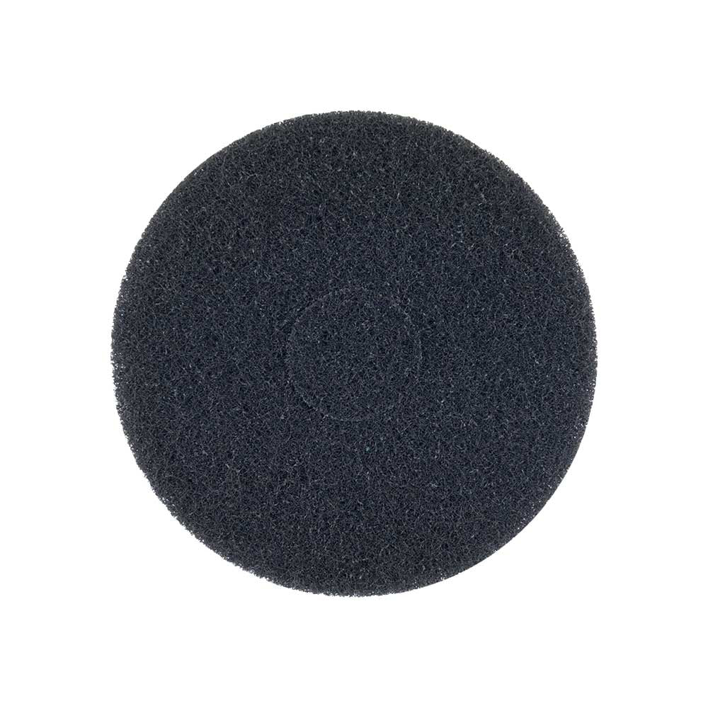 Norton Round Floor Pad | 17-In. Black Super Stripping | Pack of 5