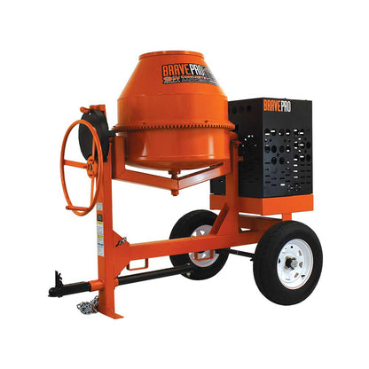BravePro Concrete Mixer | 9 Cu. Ft. Steel Drum | Honda GX270