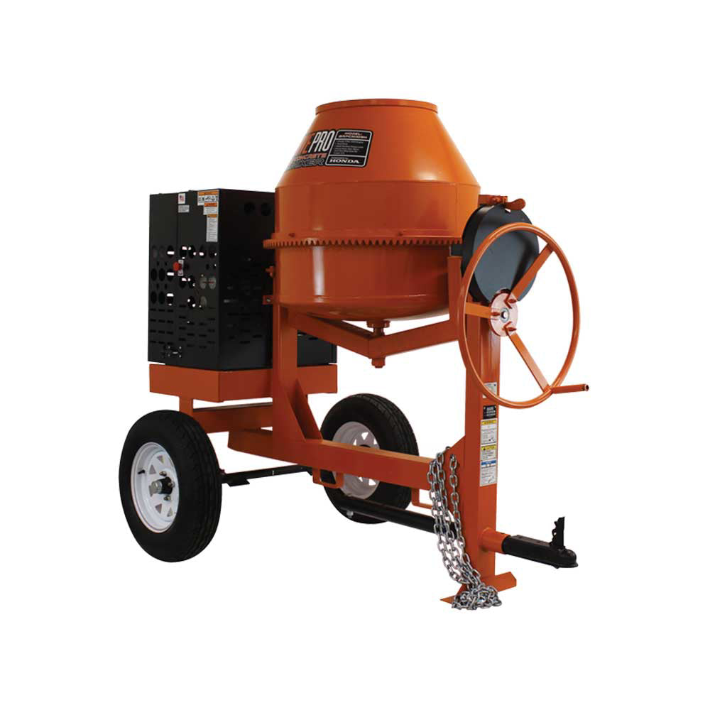 BravePro Concrete Mixer | 9 Cu. Ft. Steel Drum | Honda GX270