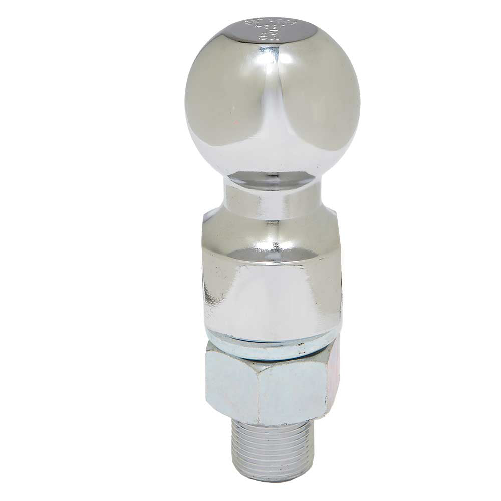 Ultra-Tow Chrome Hitch Ball 2-In. Ball | 1-In. Dia. X 2-1/8-In. L Shank | 5000-Lb. Cap | 1-In. Rise