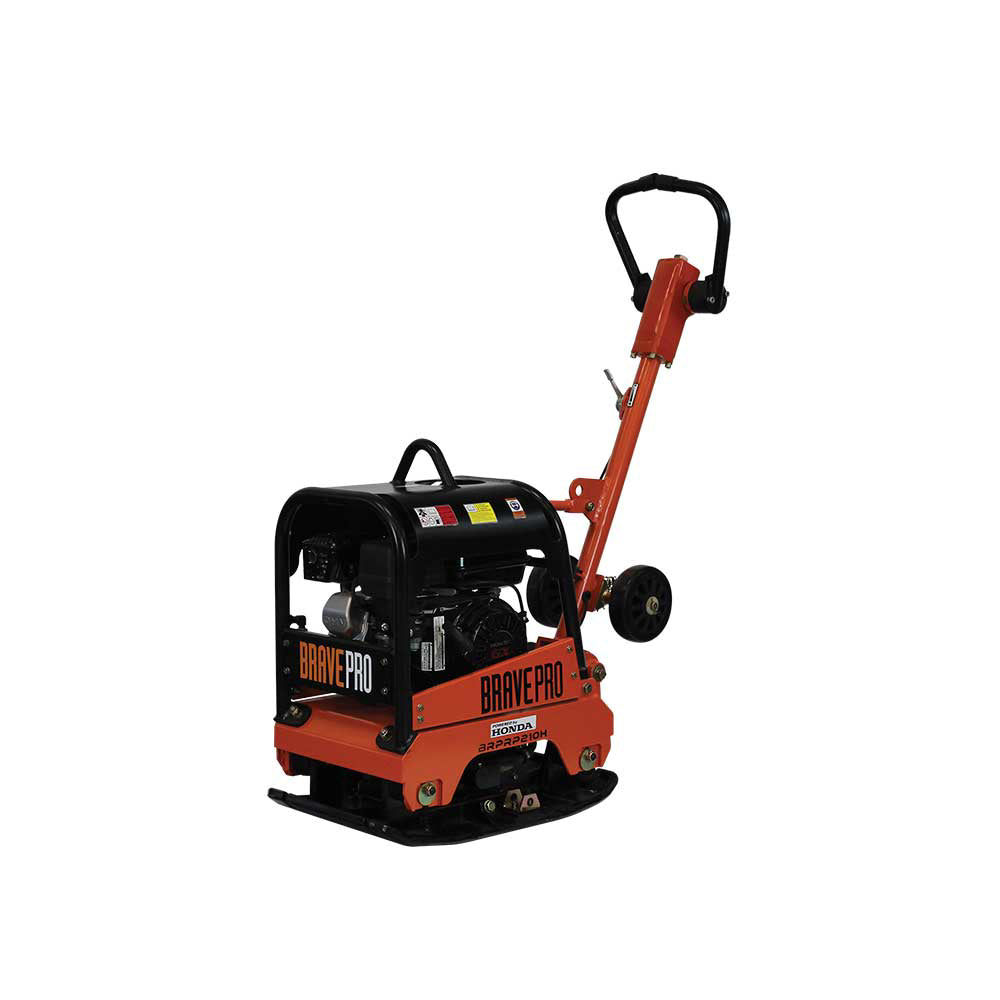 BravePro Reversible Plate Compactor | 15 In. | Wheel Kit | Honda GX160
