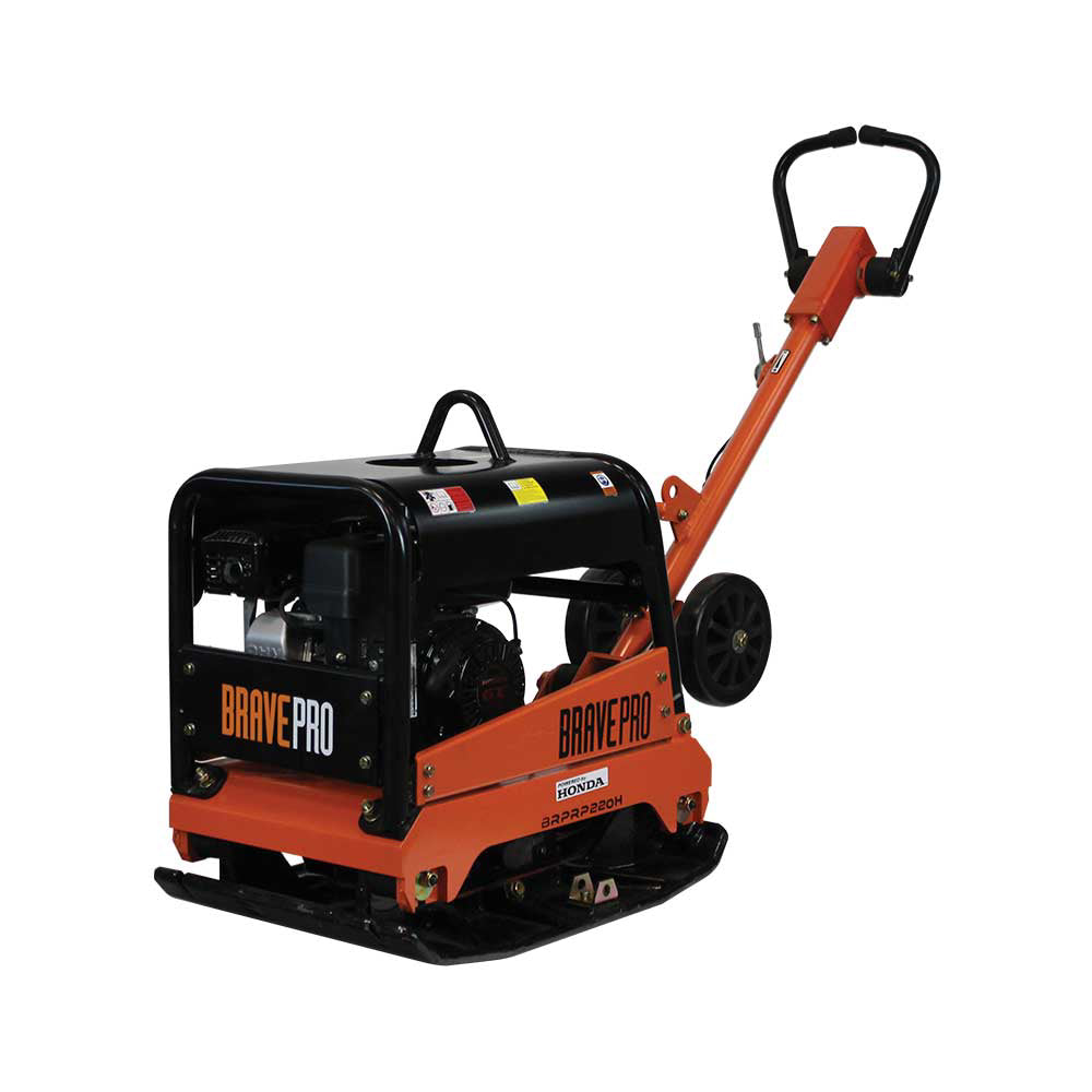 BravePro Reversible Plate Compactor | 20 In. | Wheel Kit | Honda GX200