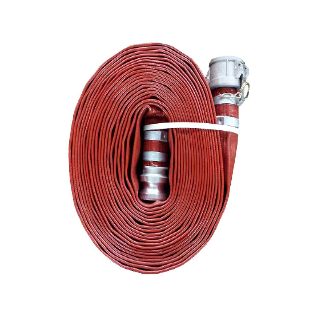 JGB | 2-In. X 50-Ft. Red PVC Discharge Hose CxE Camlocks