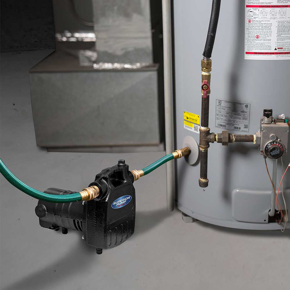 Superior Pump | Transfer Pump | 1/2 HP | Cast Iron | 3/4-In. NPT/GHT | 1500 GPH