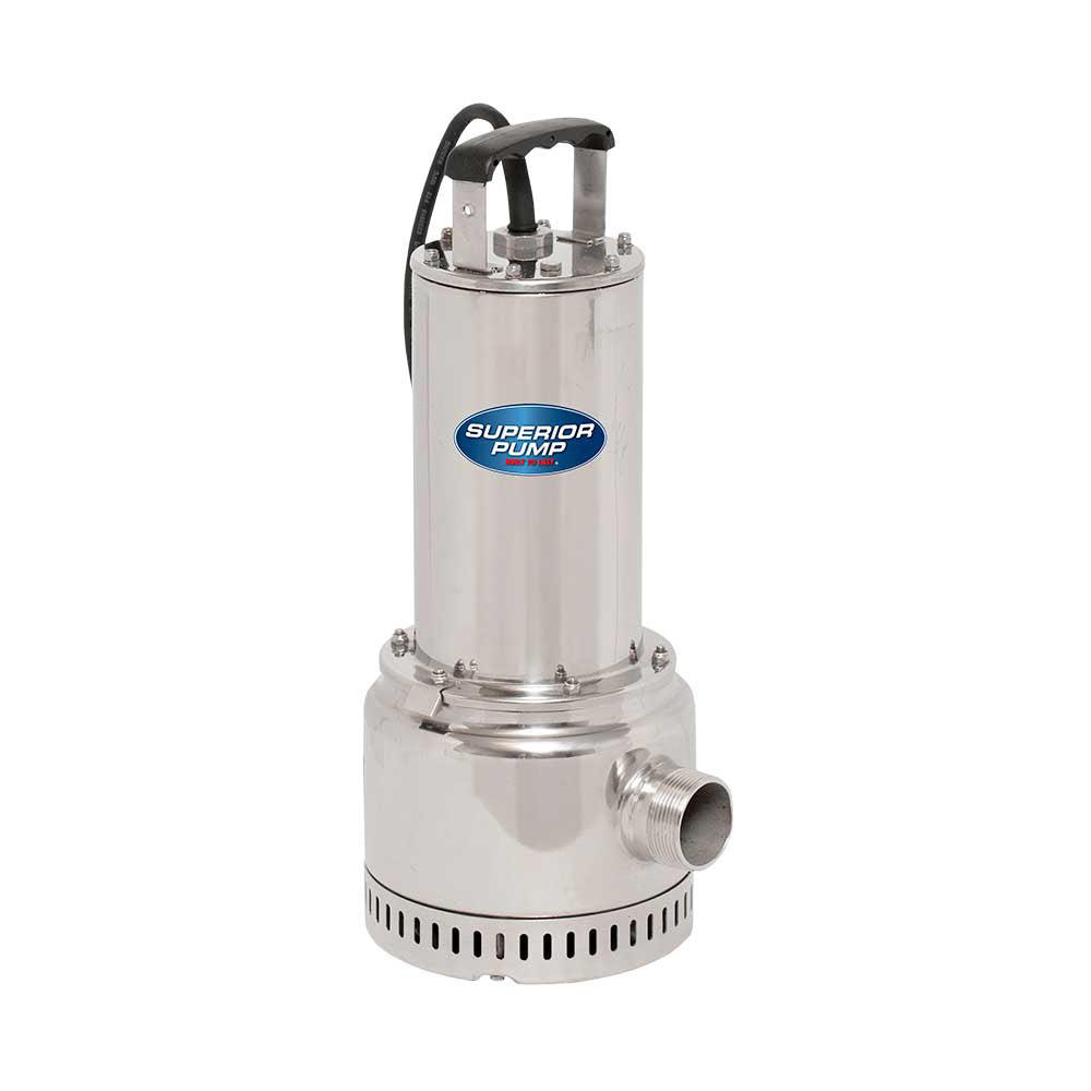 Superior Utility Pump | 1 HP | Stainless Steel | 1-1/2-In. NPT | 5898 GPH