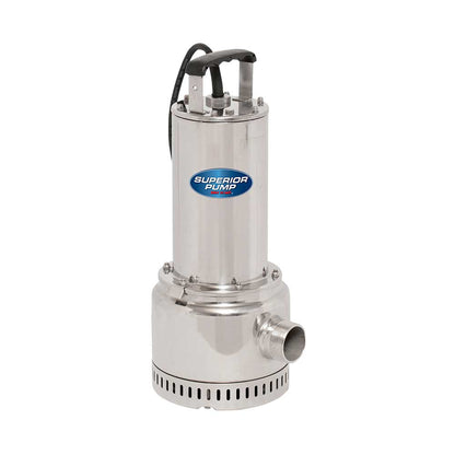 Superior Utility Pump | 1 HP | Stainless Steel | 1-1/2-In. NPT | 5898 GPH