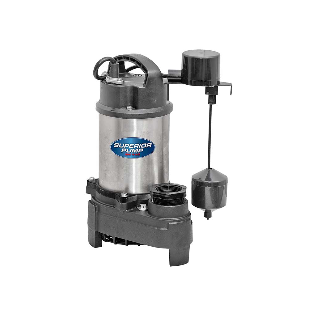 Superior Sump Pump | 1/2 HP | Stainless Steel | 2-In. NPT | 4500 GPH