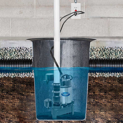 Superior Sump Pump | 1/2 HP | Stainless Steel | 2-In. NPT | 4500 GPH