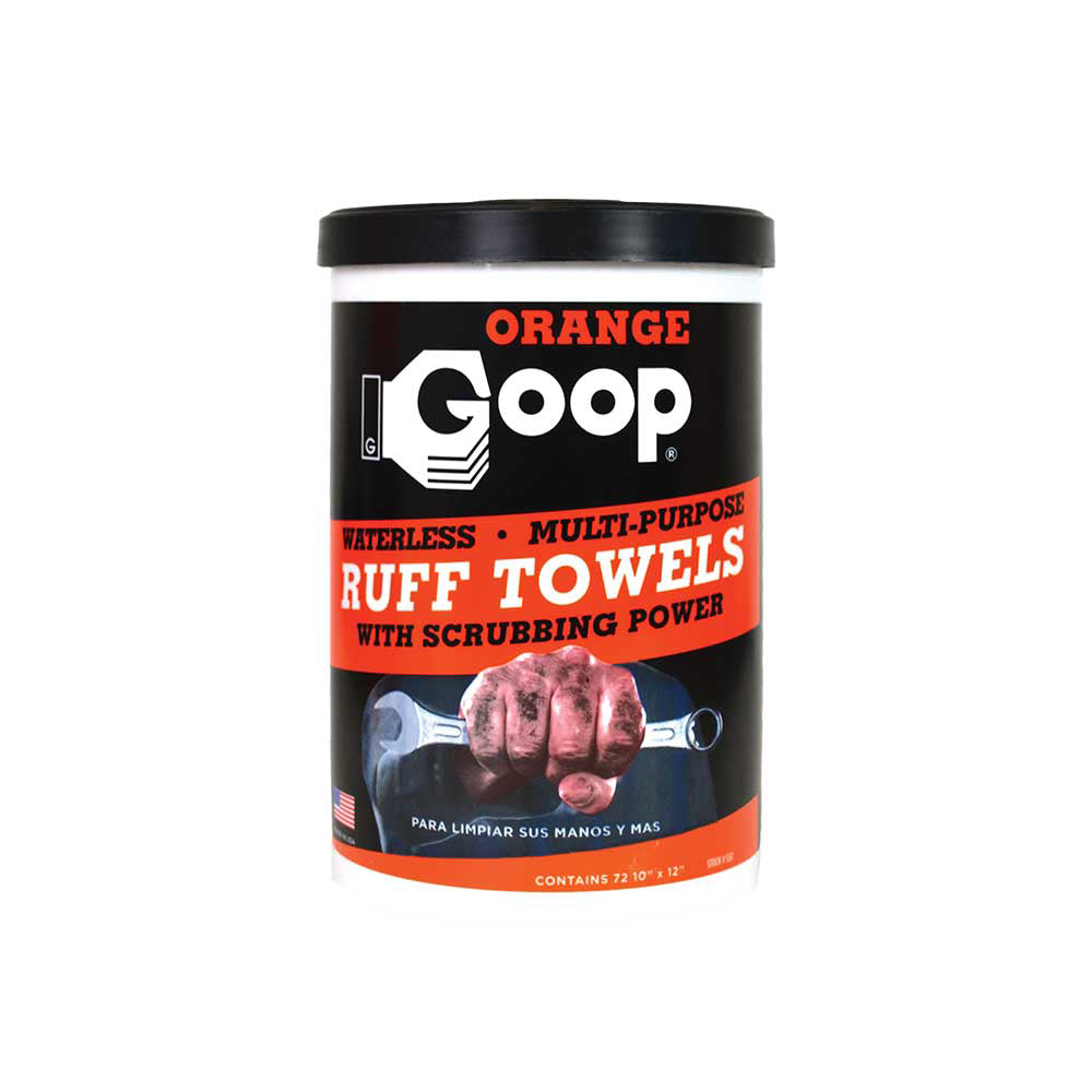 Orange Goop | 72 Count Ruff Towel | Case Of 6