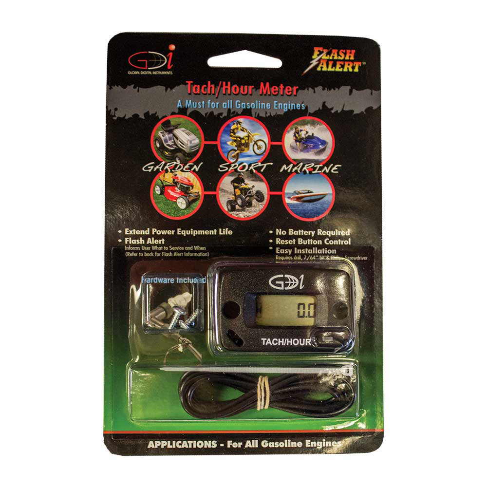 GDI Meter | Surface Mount | Inductive | Hour Meter and Tachometer | Gasoline