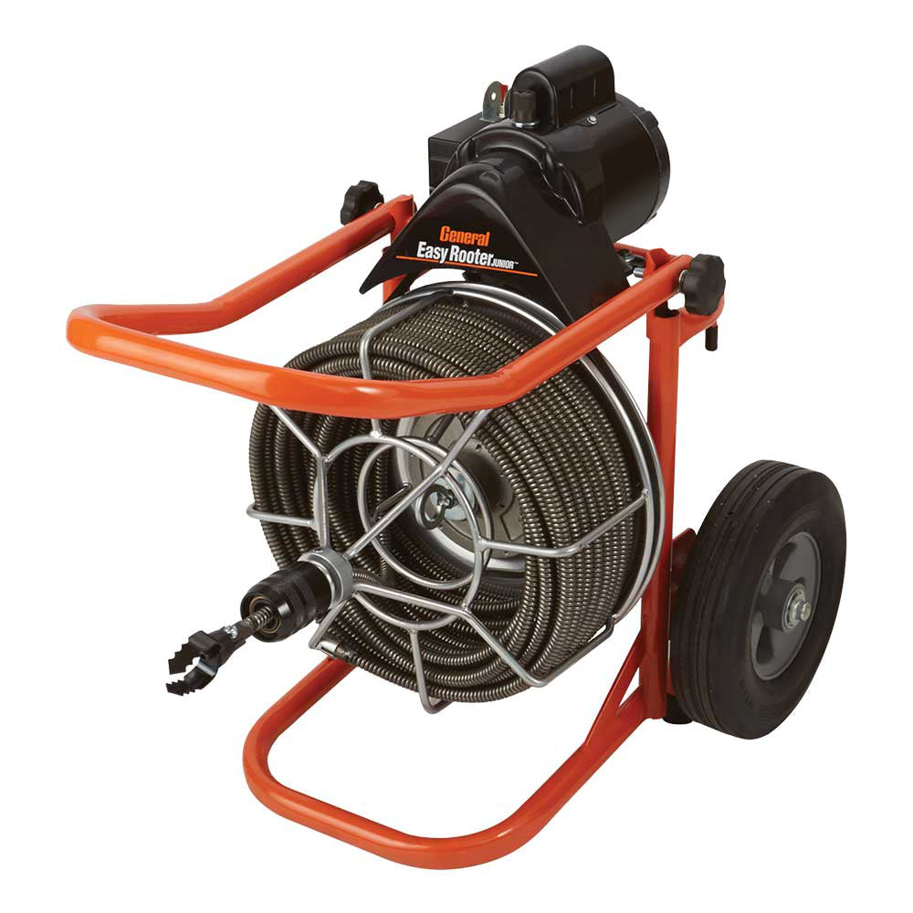 General Pipe Cleaners Easy-Rooter Jr. | 75-Ft. X 1/2-In. Cable | EJCS Cutter Set