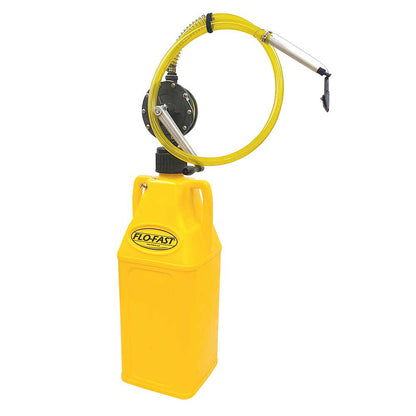 FLO-FAST | 10.5 Gallon Container with Pump | Professional Model Pump | Yellow