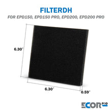 Ecor Pro Filter Three Pack | Compatible with: DH25XX, DH35XX, EPD150, EPD200