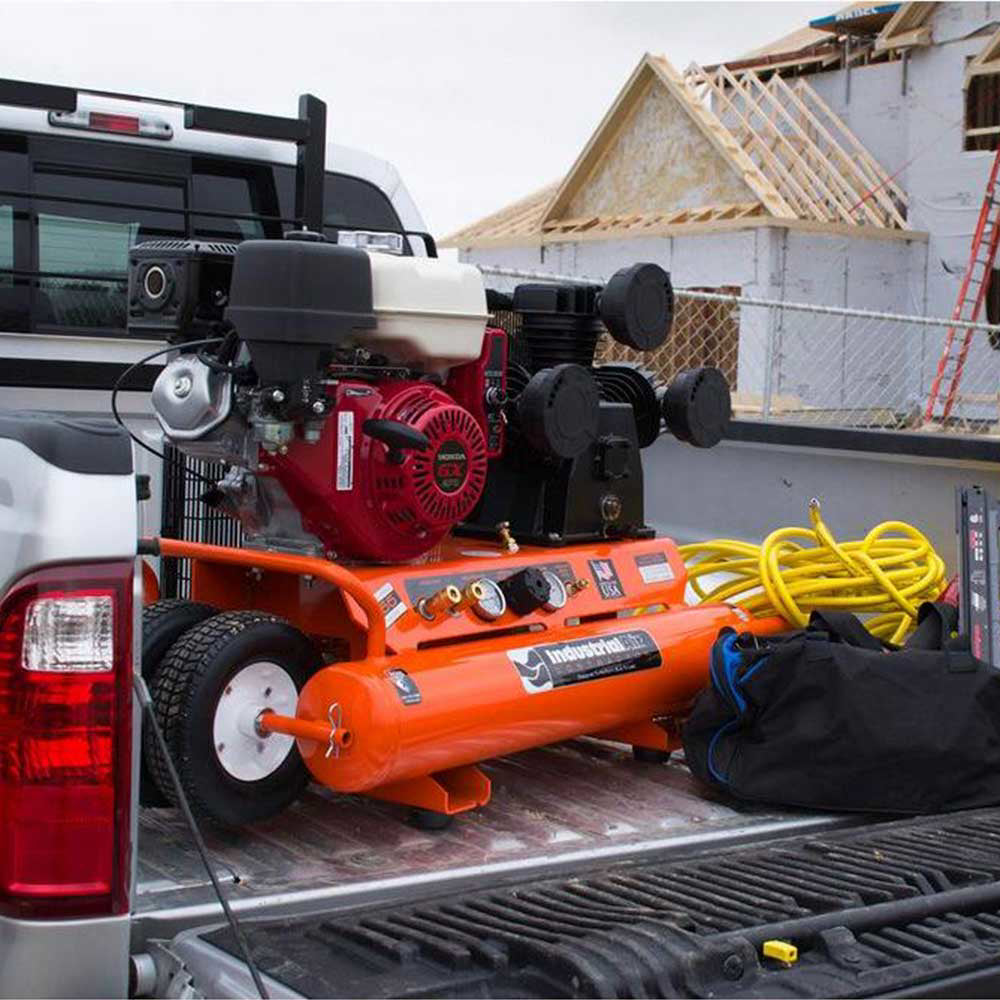 Industrial Air 9-Gallon Air Compressor | Wheelbarrow Style | 20.6 CFM @ 90 PSI | Electric Start | Honda GX270