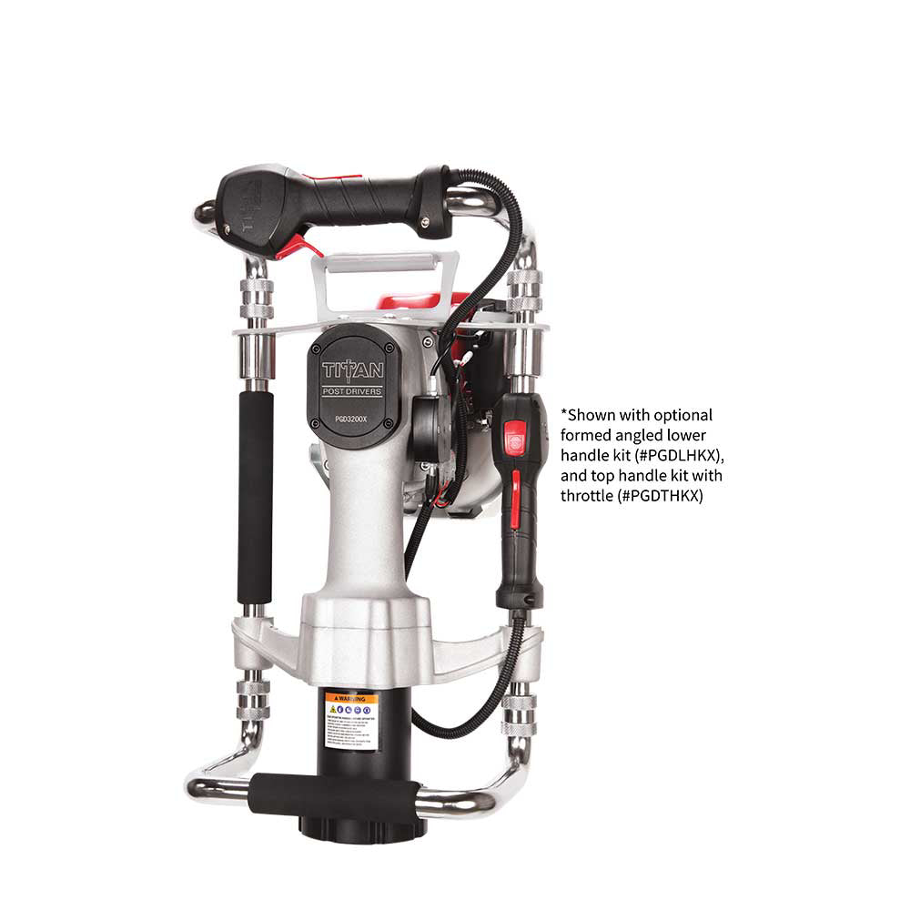 Titan Post Driver | Commercial | 3-1/8-In Diameter | Optional Handle Kits | Gas-Powered Honda GX35