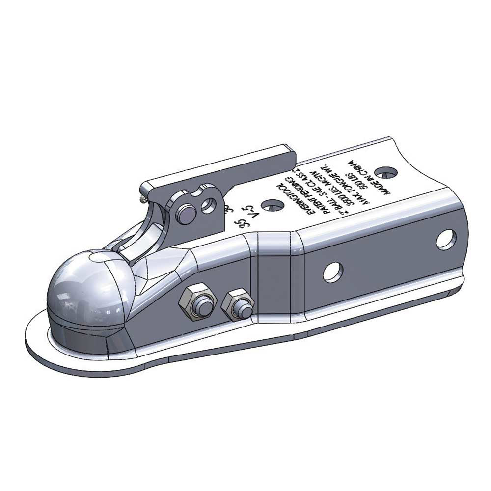 Ultra-Tow XTP Auto-Locking Trailer Coupler | 3500-Lb. Cap | Fits 2-In. Ball 3-In.W Channel