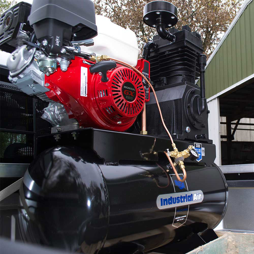 Industrial Air 30-Gallon Air Compressor | Truck Mount | 24CFM | Honda GX390
