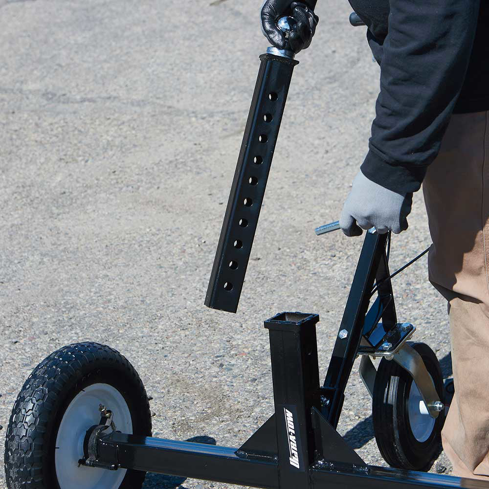 Ultra-Tow Heavy-Duty Adjustable Trailer Dolly with Brake | 1000-Lb. Cap