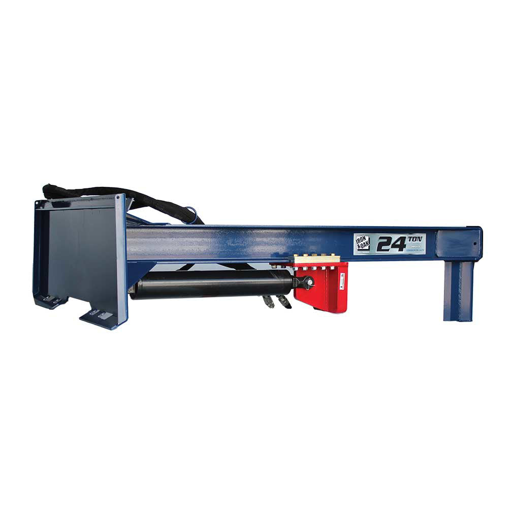 Iron & Oak Log Splitter | 24-Ton | Skid Steer Mount