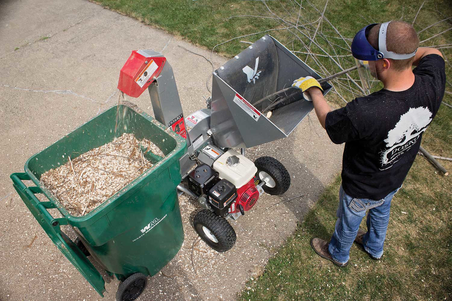 Dosko Brush Chipper | 4-In. | Honda GX390