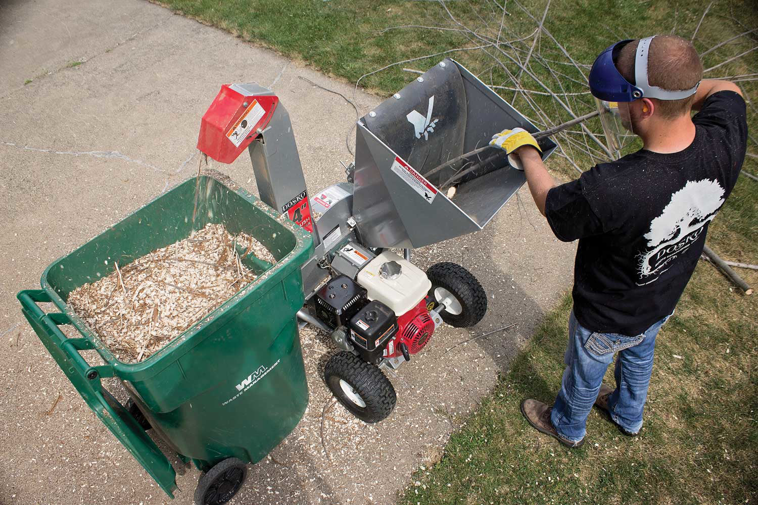 Dosko Brush Chipper | 4-In. | Honda GX390