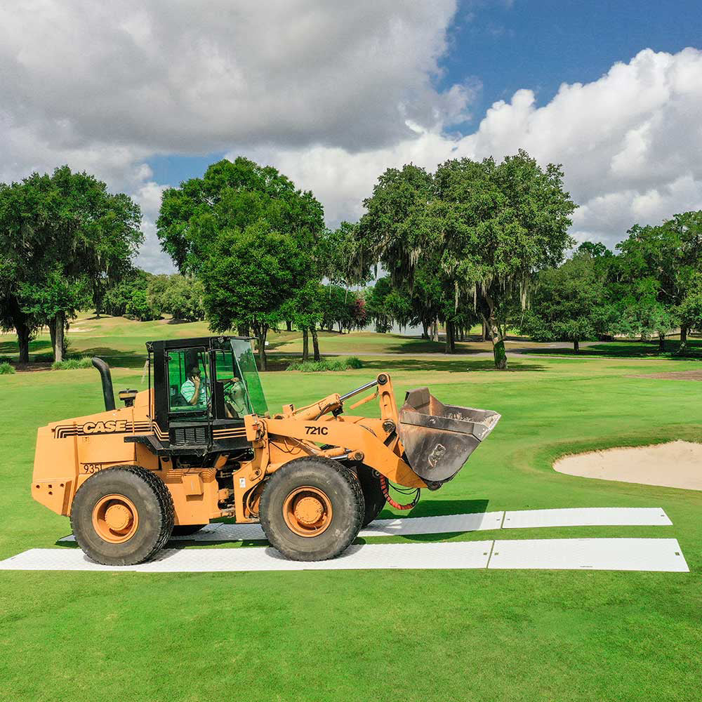 Blue Gator Ground Protection Mat | 3-Ft. X 8-Ft. | Natural | Rubber Infused