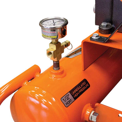 Industrial Air 8-Gallon Air Compressor | Wheelbarrow Style | 9.9 CFM @ 90 PSI | Honda GX160