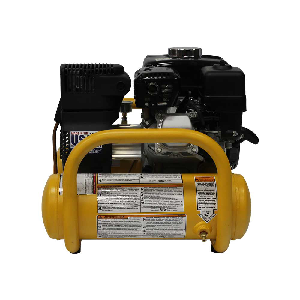 DeWalt 4-Gallon Air Compressor | Pontoon Style | 5.0 CFM @ 90 PSI | Honda GX160