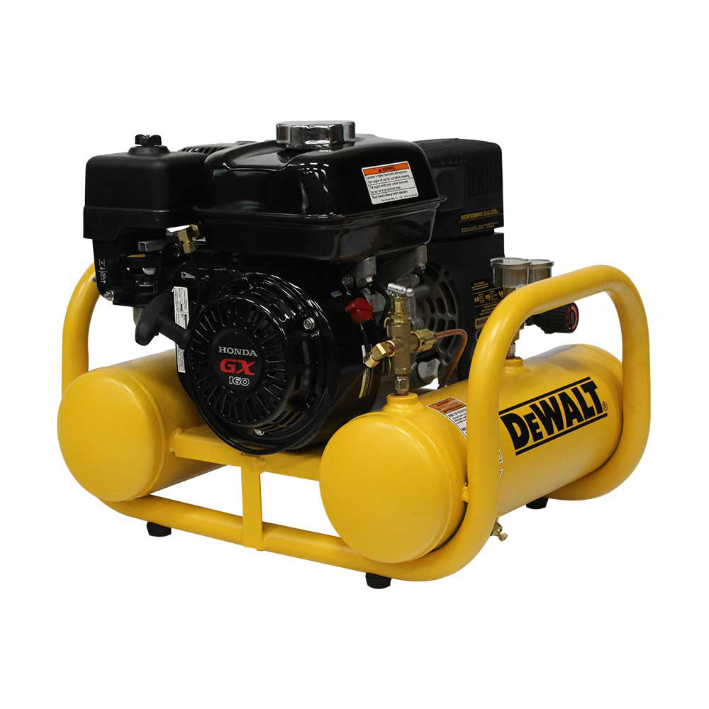 DeWalt 4-Gallon Air Compressor | Pontoon Style | 5.0 CFM @ 90 PSI | Honda GX160