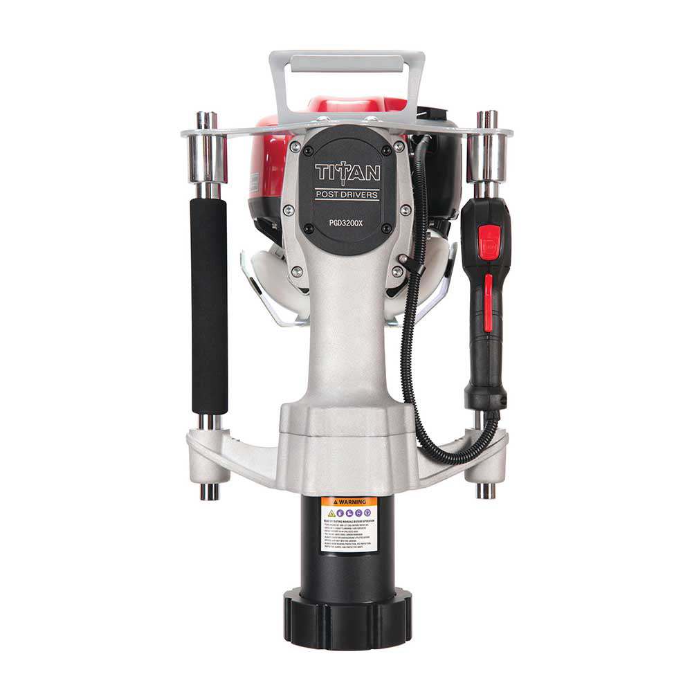 Titan Post Driver | Commercial | 3-1/8-In Diameter | Optional Handle Kits | Gas-Powered Honda GX35