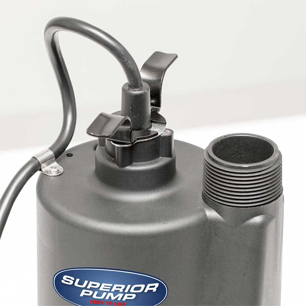 Superior Utility Pump | 1/4 HP | Thermoplastic | 1-1/4-In. NPT | 1800 GPH