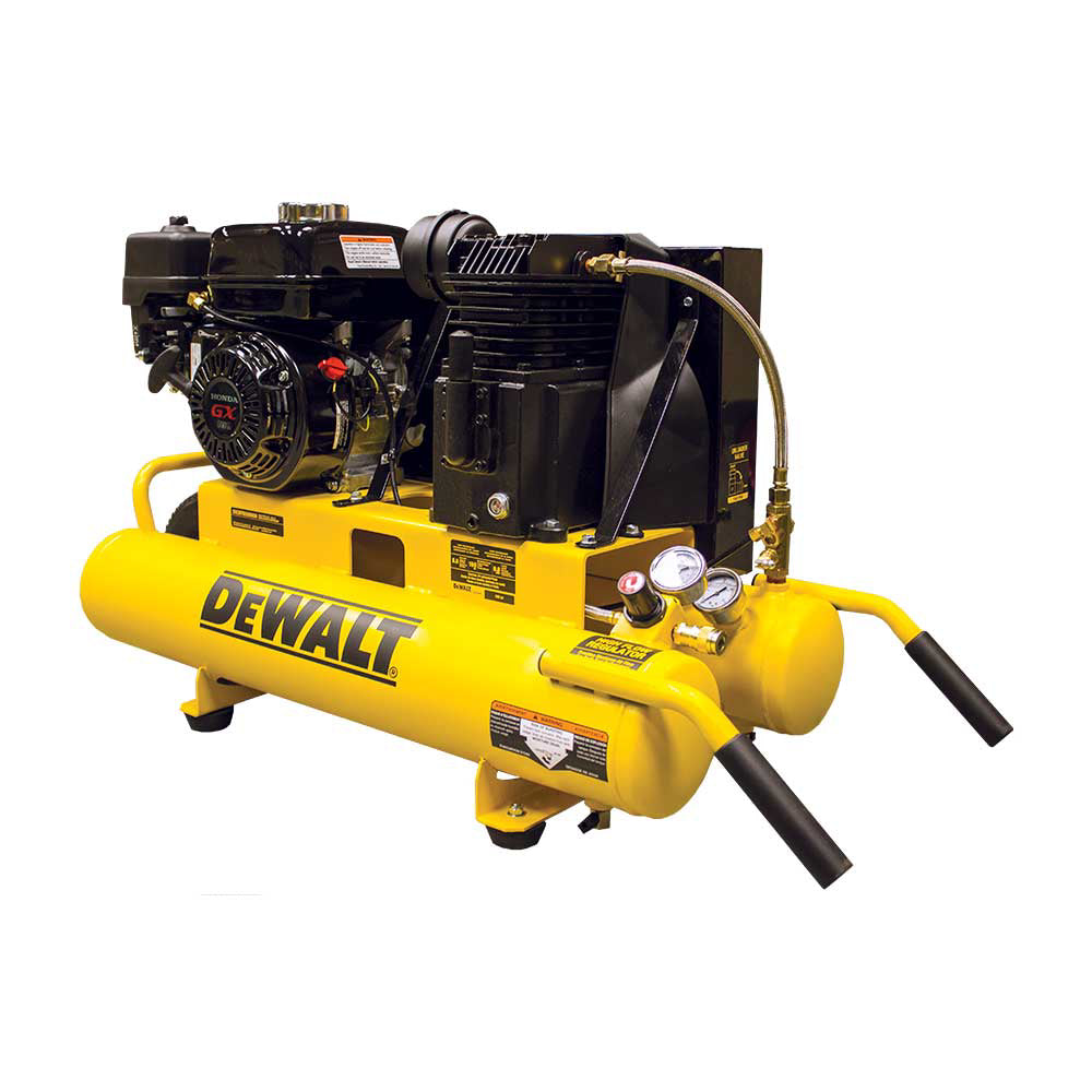 DeWalt 8-Gallon Air Compressor | Wheelbarrow Style | 9.9 CFM @ 90 PSI | Honda GX160