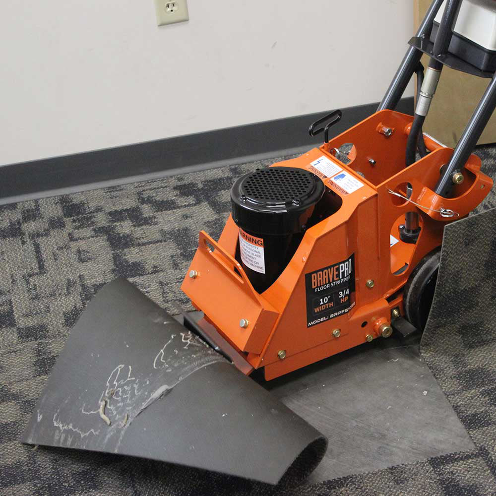 BravePro Floor Stripper | Heavy Duty | 10 in. Max Width | Electric