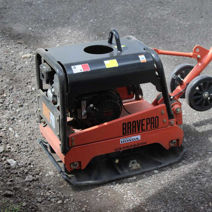 BravePro Reversible Plate Compactor | 20 In. | Wheel Kit | Honda GX200