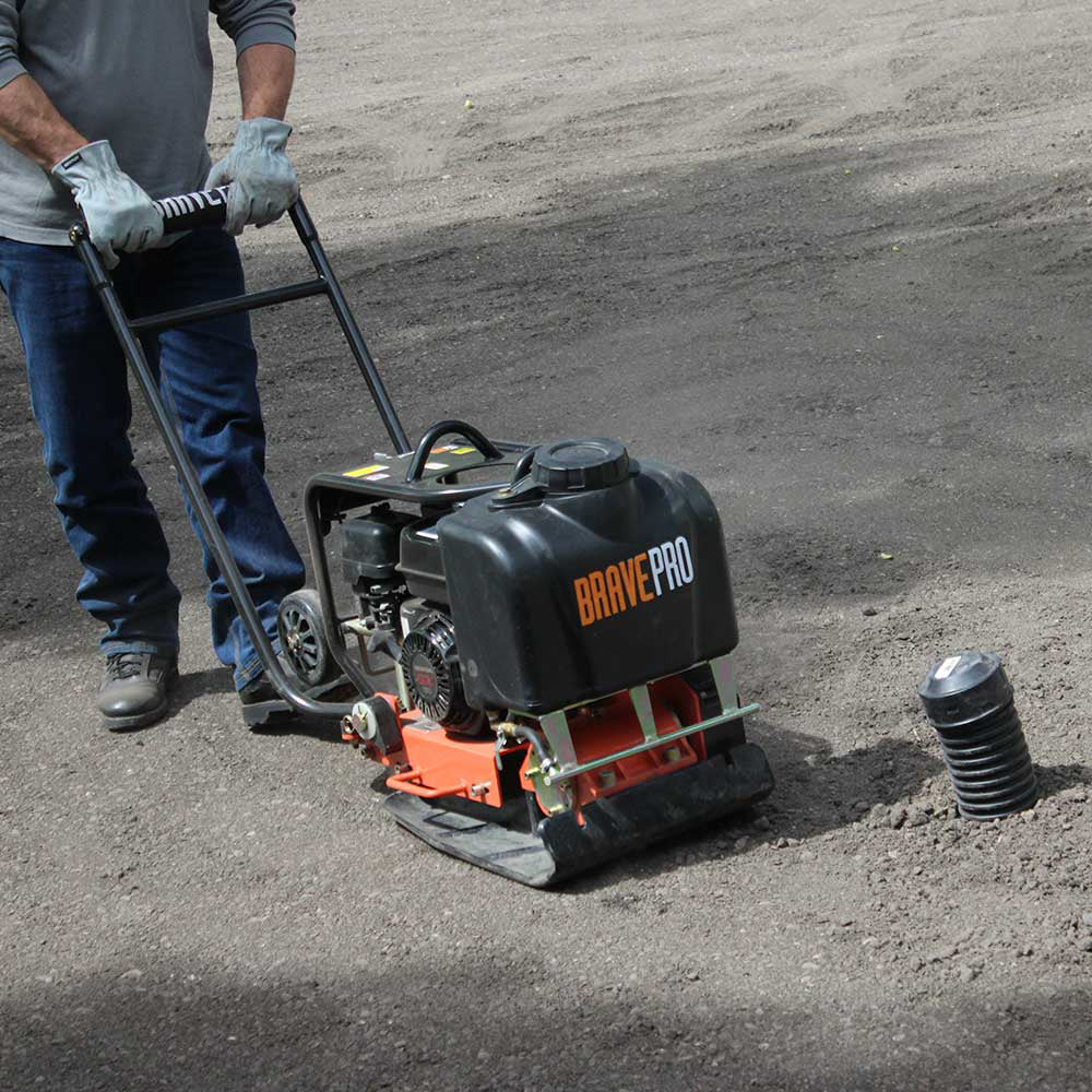 BravePro Forward Plate Compactor | 16 In. | Tank and Wheel Kit | Honda GX160