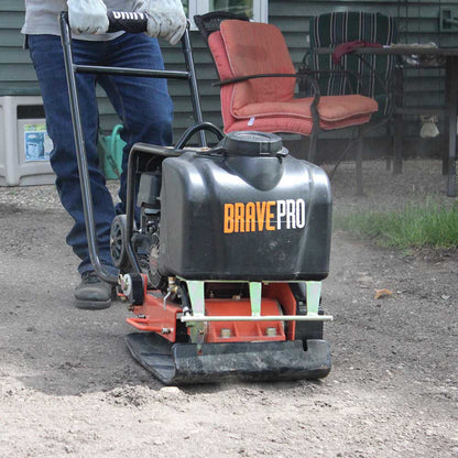 BravePro Forward Plate Compactor | 16 In. | Tank and Wheel Kit | Honda GX160
