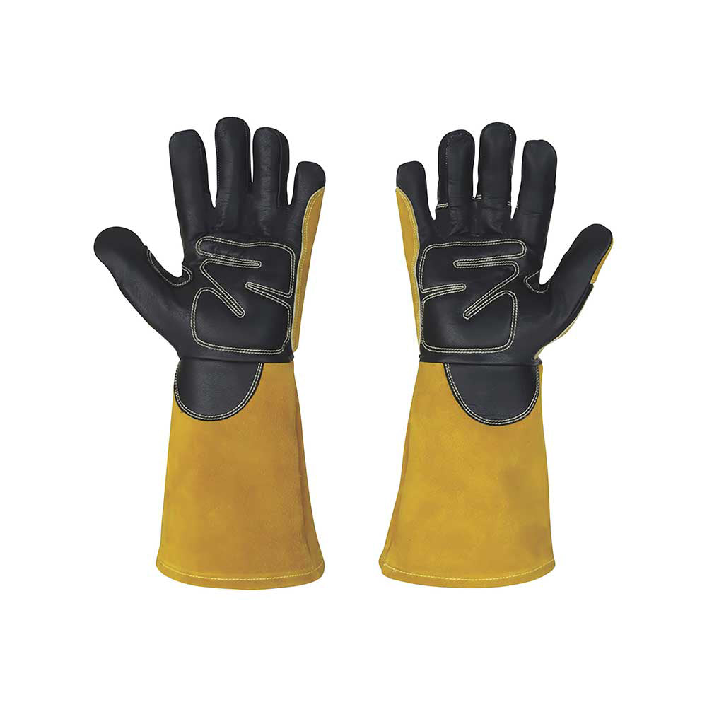 Klutch Cut-Res Cowhide Mig Welding Glove Gold/Black Pair